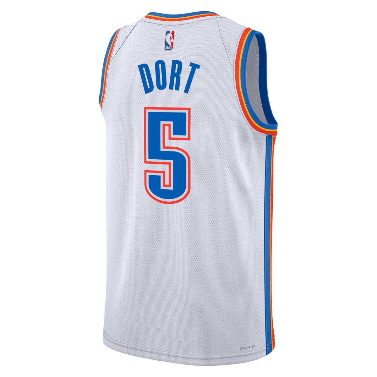 Oklahoma City Thunder Association Edition Swingman Jersey - White - Luguentz Dort - Unisex