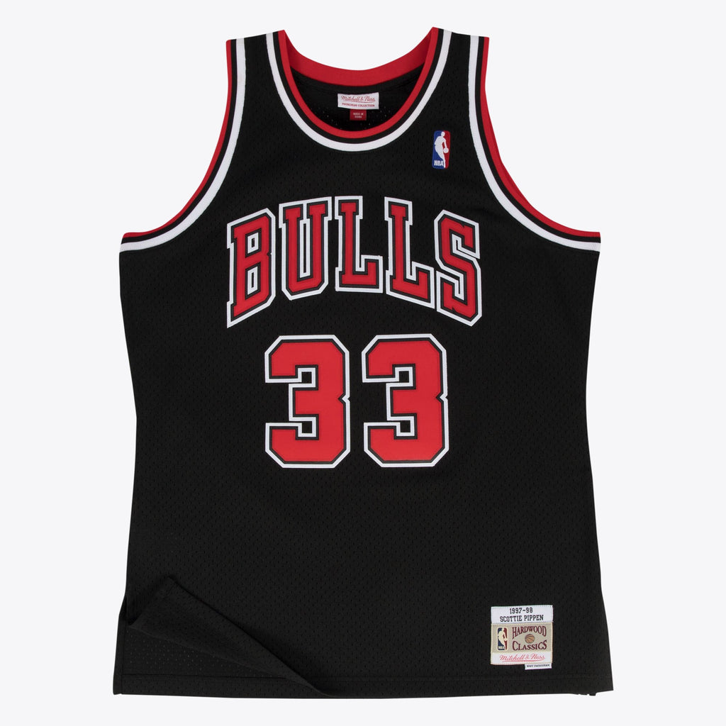 Chicago Bulls Scottie Pippen 1997-98 Hardwood Classics Alternate Swingman Jersey - Black - Mens
