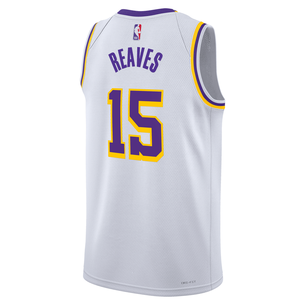 Los Angeles Lakers Association Edition Swingman Jersey - White - Austin Reaves - Unisex