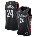 Brooklyn Nets 2025/26 City Edition Swingman Jersey - Black - Cam Thomas - Unisex