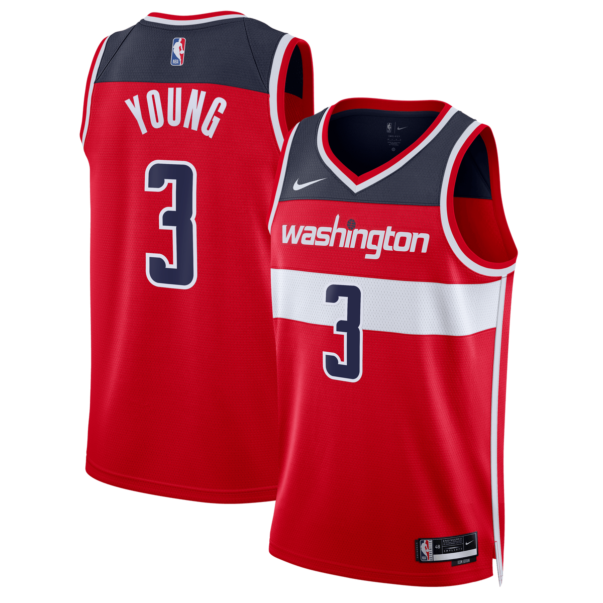 Washington Wizards Icon Edition Swingman Jersey - Red - Trae Young - Unisex