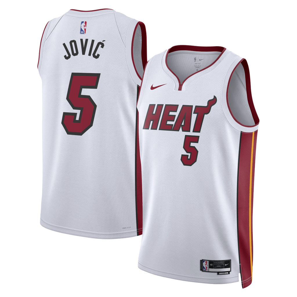 Miami Heat Association Edition Swingman Jersey - White - Nikola Jović - Unisex