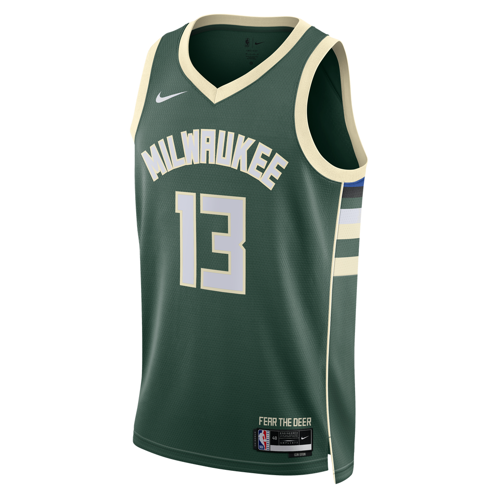Milwaukee Bucks Icon Edition Swingman Jersey - Hunter Green - Ryan Rollins - Unisex