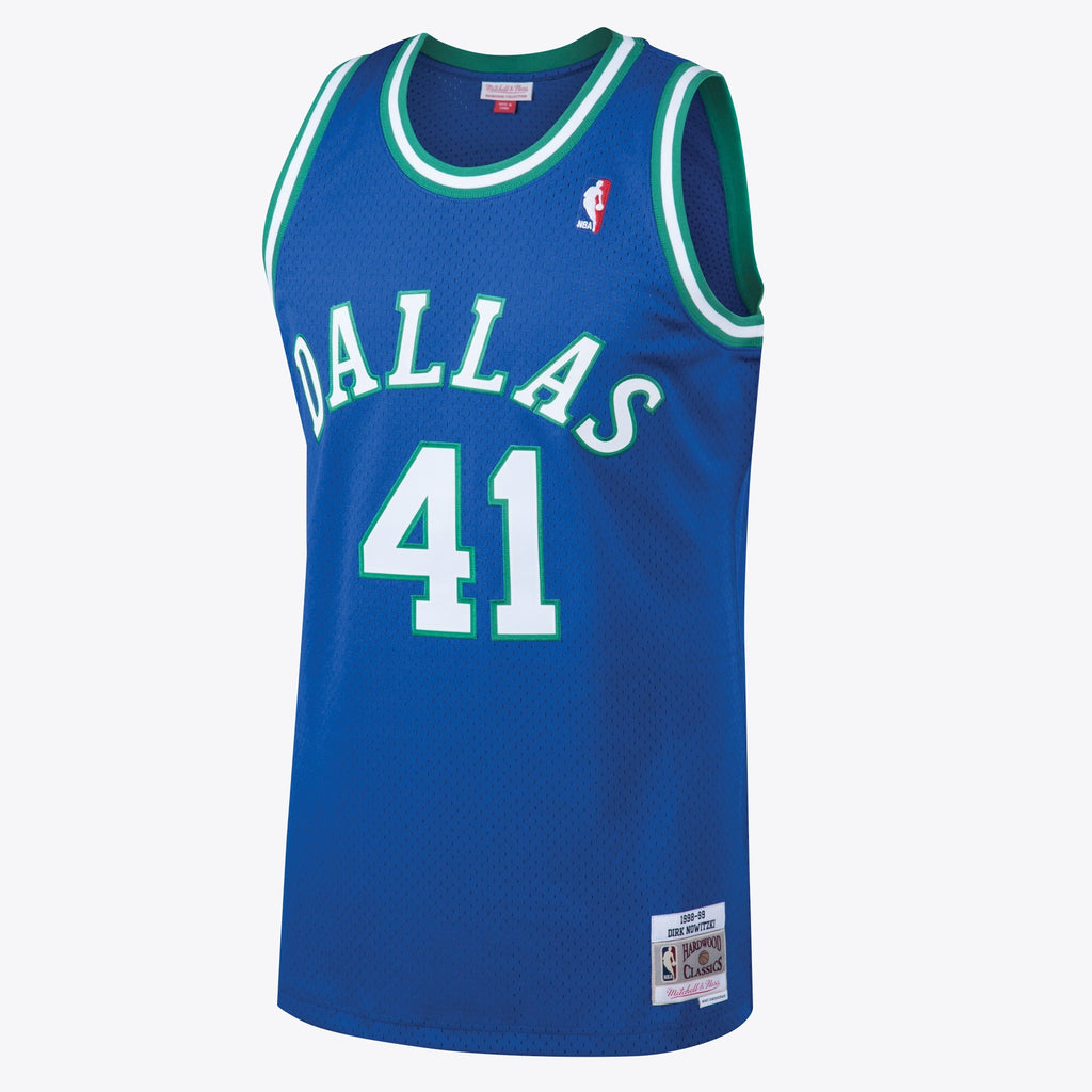 Dallas Mavericks Dirk Nowitzki 1998 Hardwood Classics Road Swingman Jersey - Royal - Mens