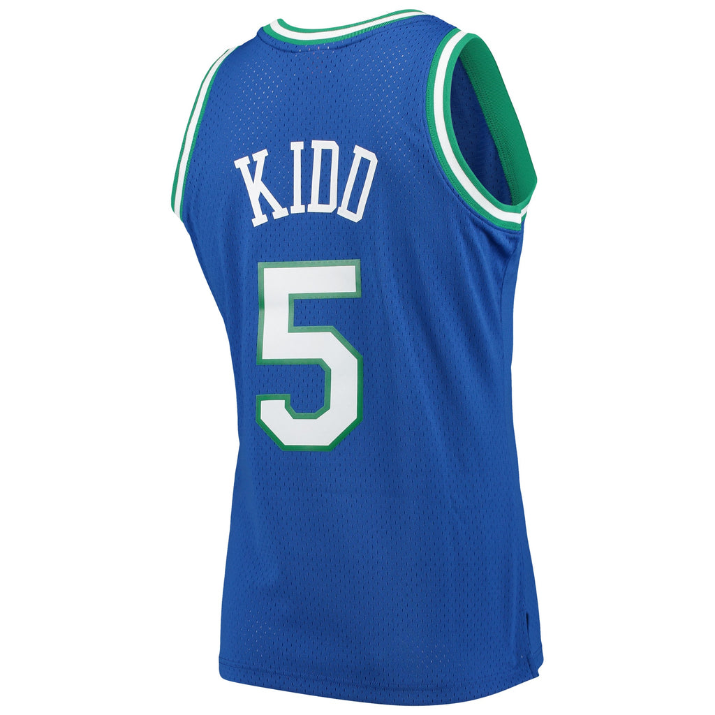 Men's Jason Kidd Blue Dallas Mavericks 1994-95 Hardwood Classics Swingman Player Jersey