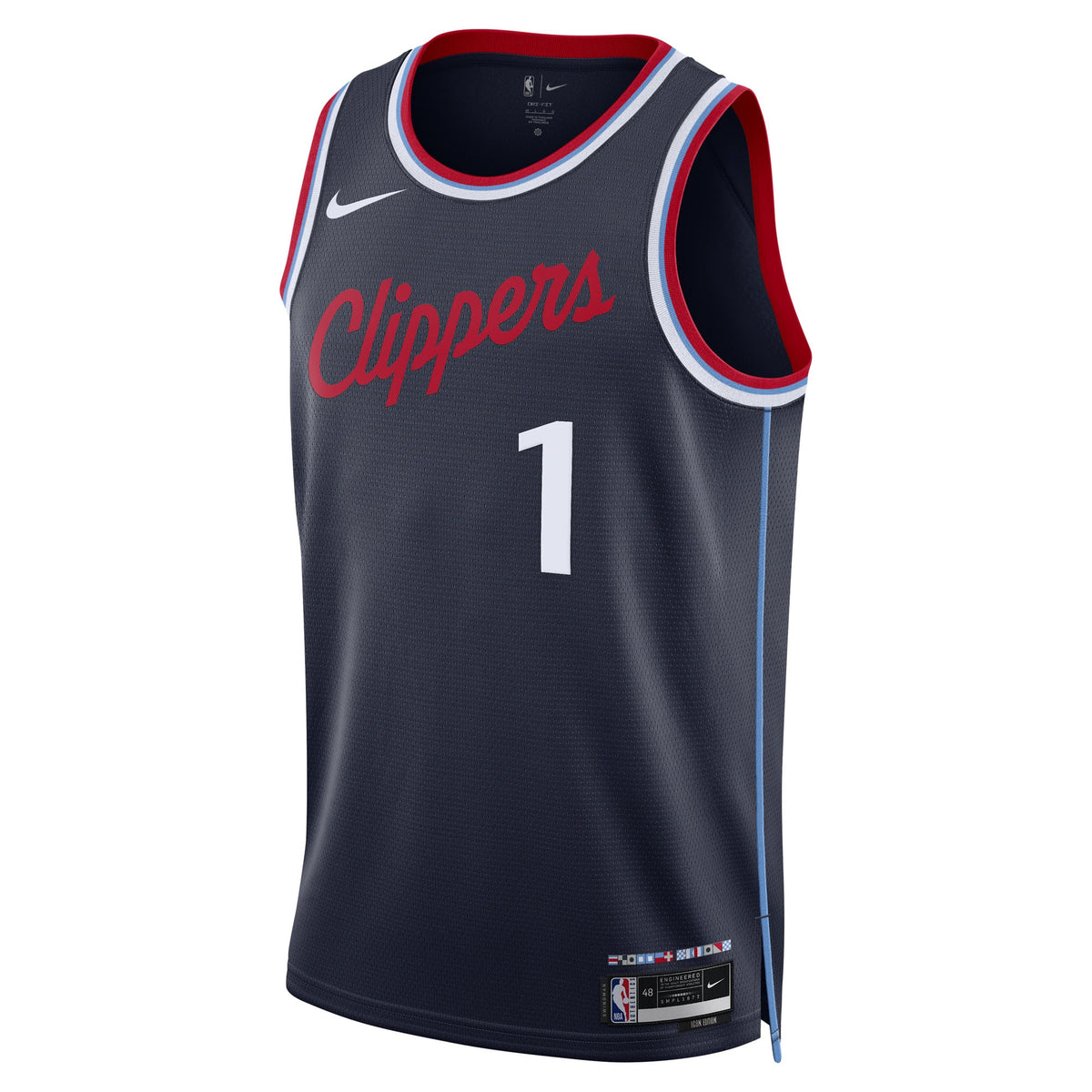 LA Clippers Replica Icon Swingman Jersey - Navy - Keaton Wagler - Unisex