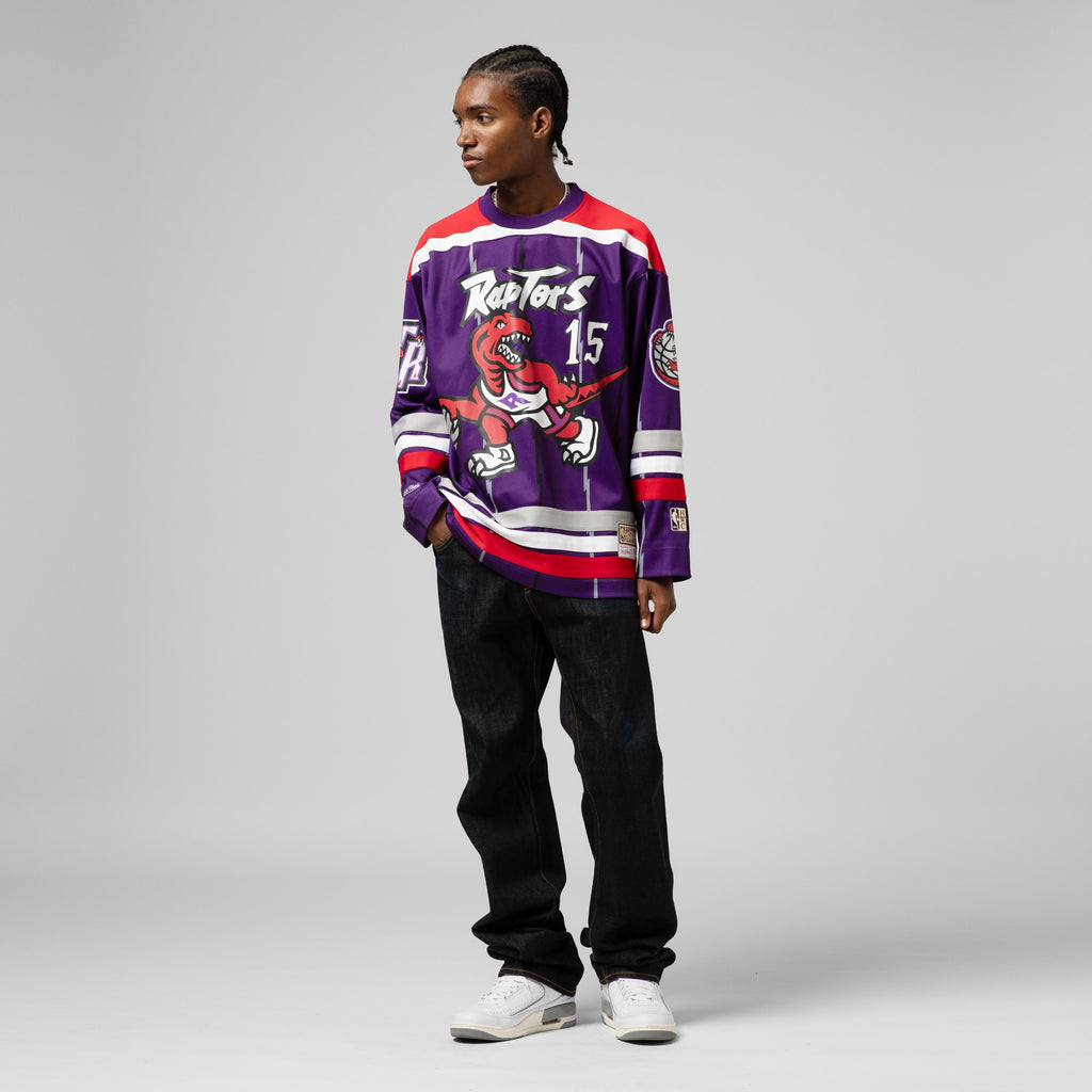 Unisex Vince Carter Purple Toronto Raptors Maxxed Out Fashion Hockey Jersey