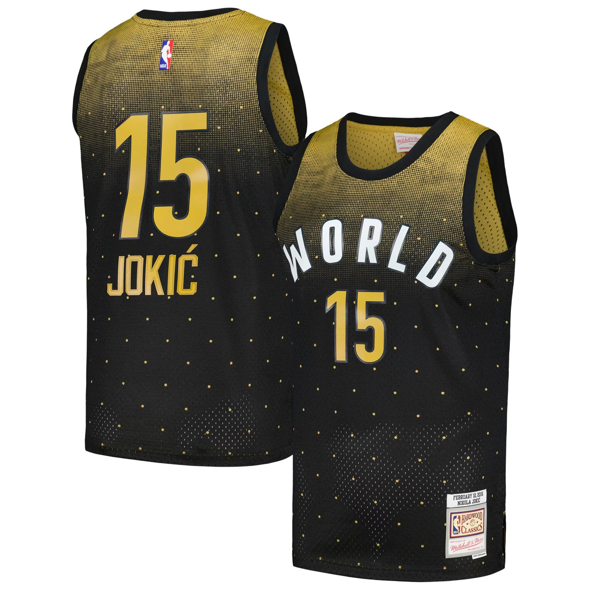 Men's Nikola Jokic Black 2016 NBA Rising Stars Challenge Hardwood Classics Swingman Jersey