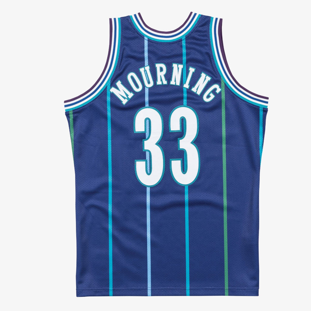 Charlotte Hornets Authentic Jersey Alternate Alonzo Mourning 1994-95