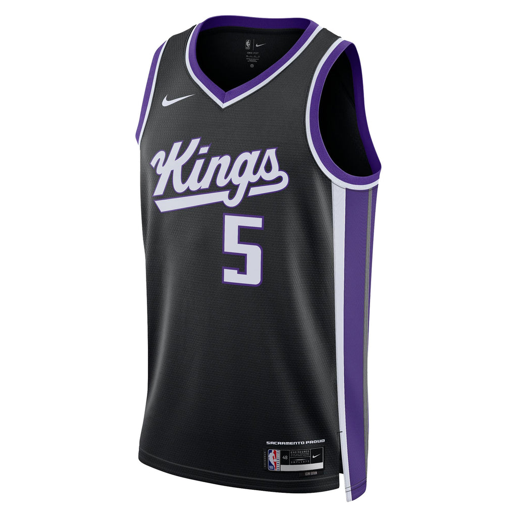 Sacramento Kings Icon Swingman Jersey - Black - Darius Acuff Jr. - Unisex