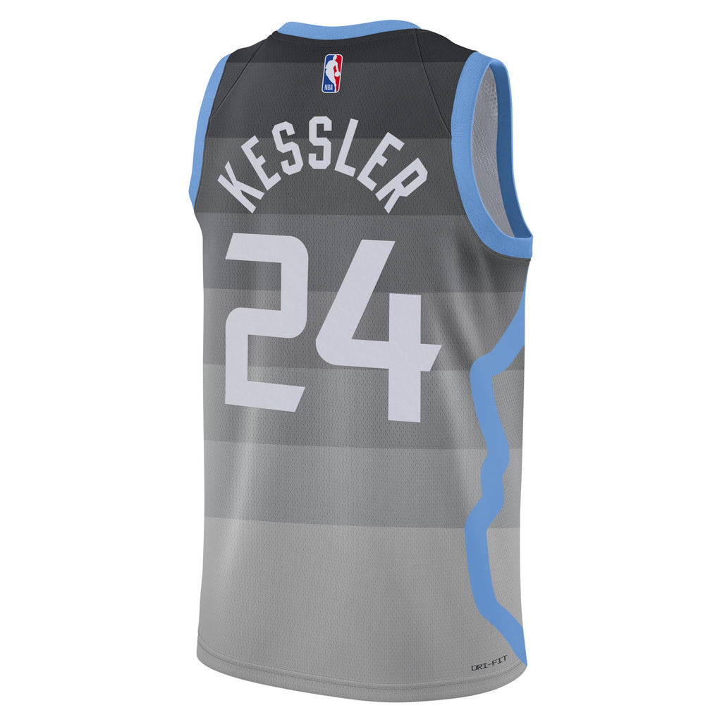Utah Jazz 2025/26 City Edition Swingman Jersey - Gray - Walker Kessler - Unisex