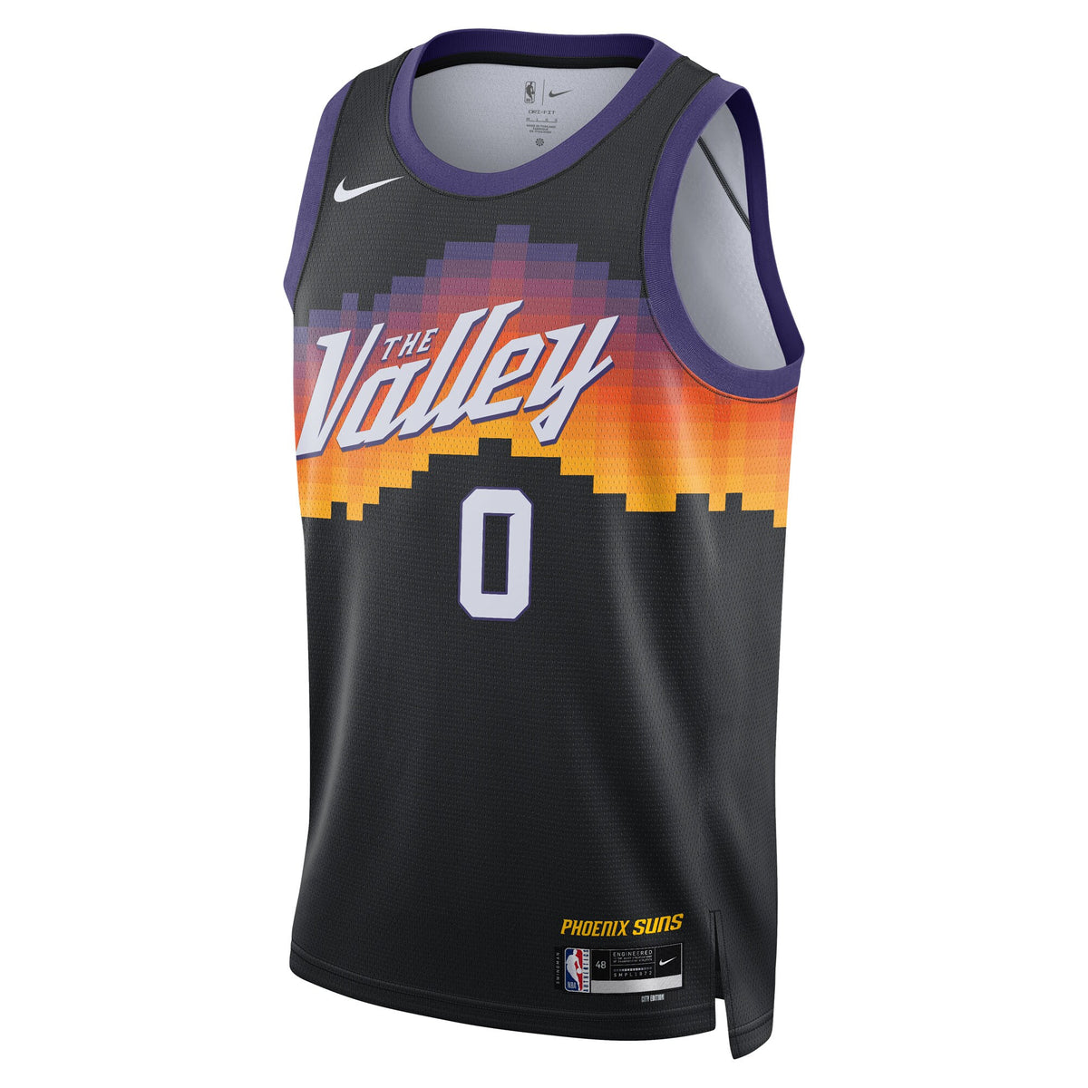 Phoenix Suns 2025/26 City Edition Swingman Jersey - Black - Ryan Dunn - Unisex