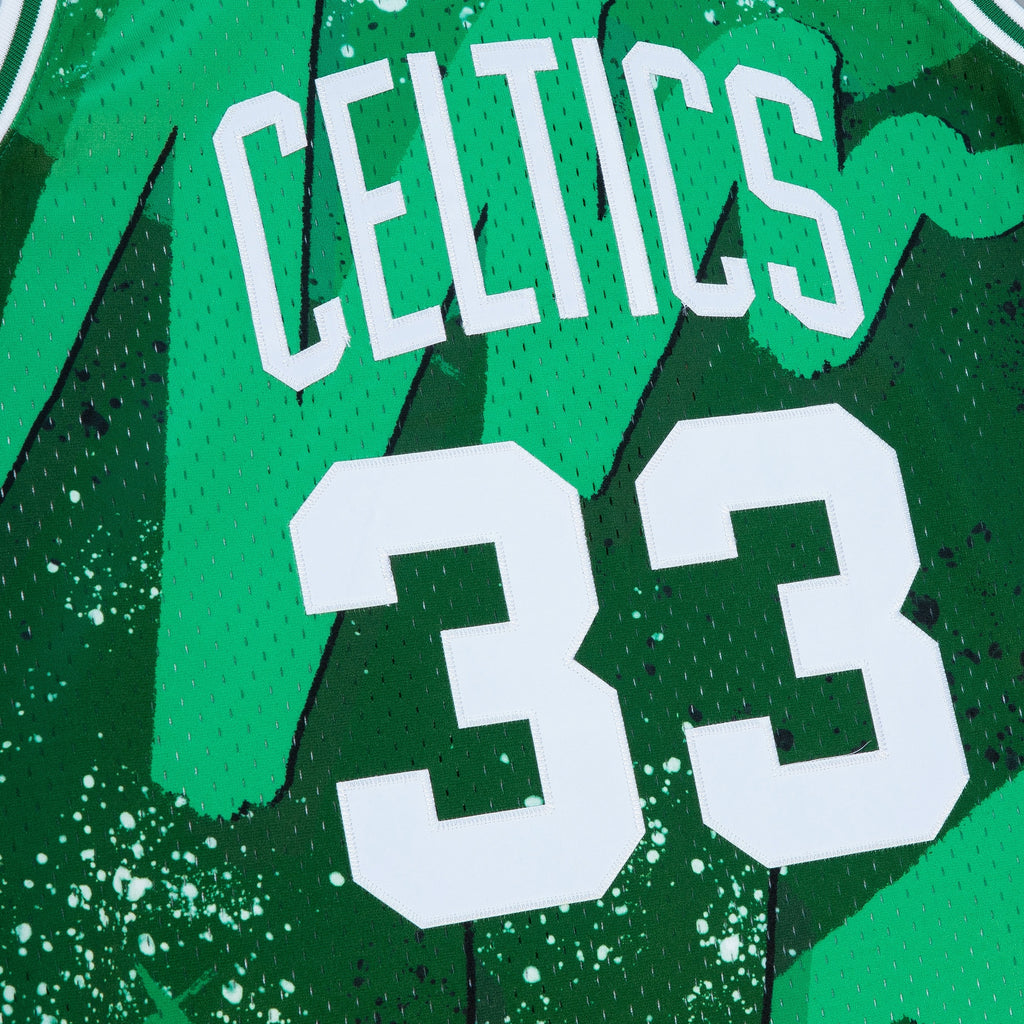 Boston Celtics Larry Bird 1985 Hyper Hoops Swingman Jersey - Green