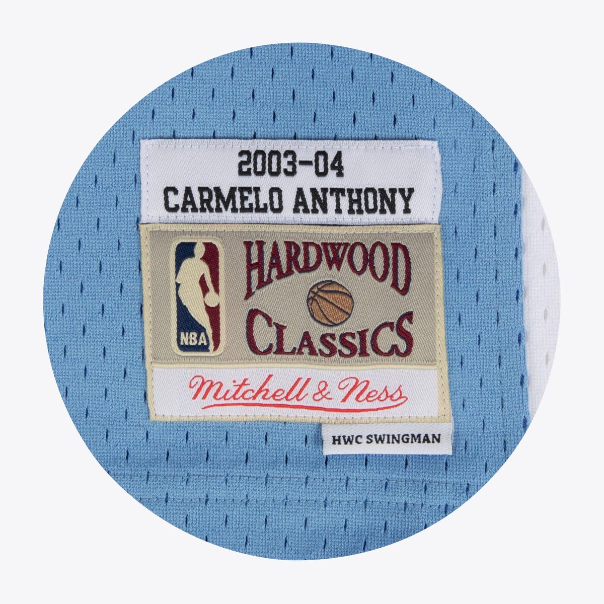 Denver Nuggets Carmelo Anthony 2003-04 Hardwood Classics Road Swingman Jersey - Blue - Mens