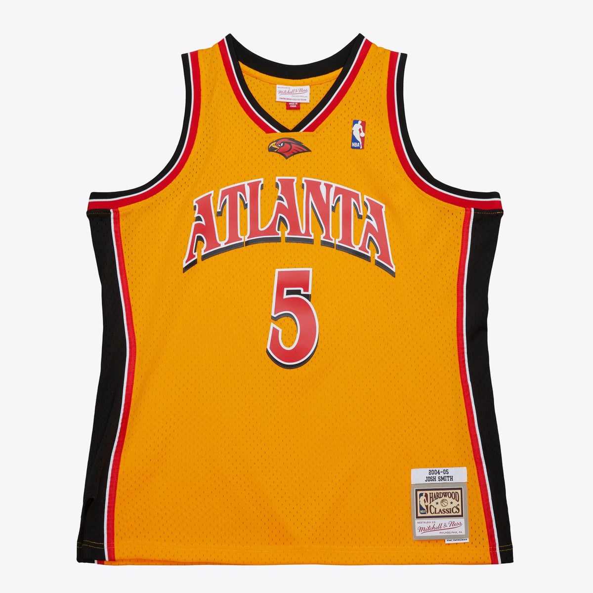 Atlanta Hawks Josh Smith 2004 Alternate Authentic Jersey - Yellow