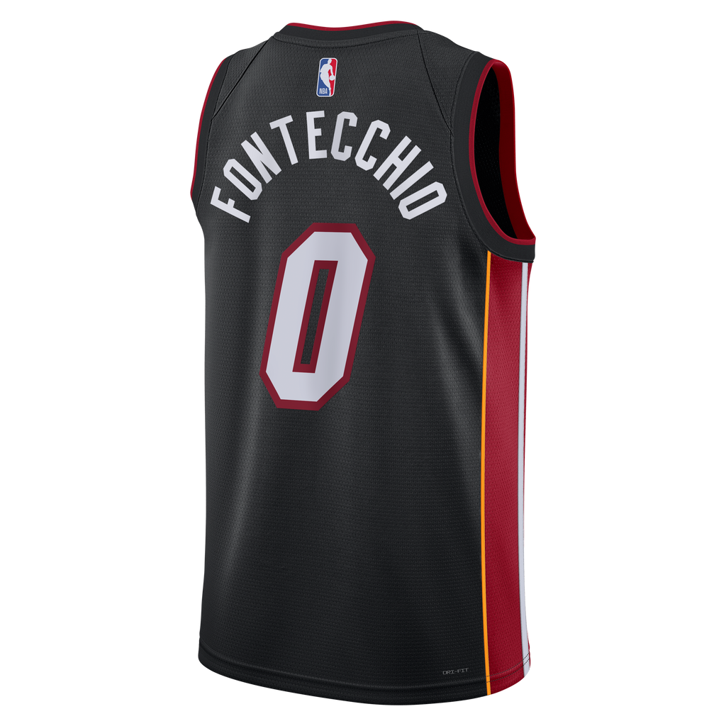 Miami Heat Icon Edition Swingman Jersey - Black - Simone Fontecchio - Unisex