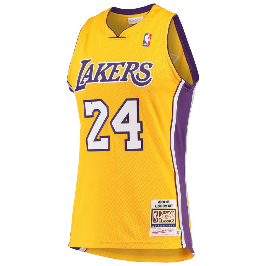 Kobe Bryant Hardwood Classics 2008-09 Authentic Jersey - Gold - Mens
