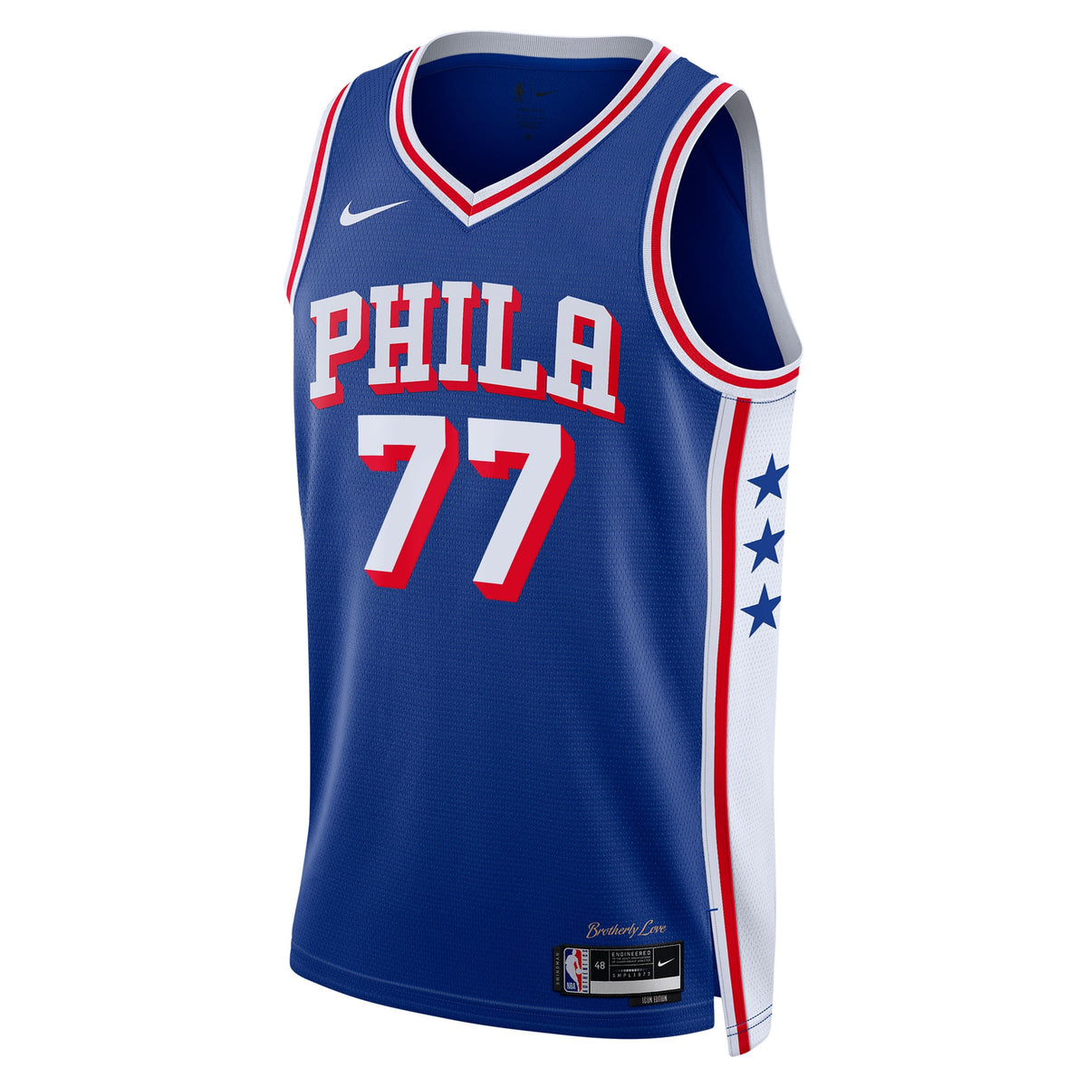 Philadelphia 76ers Icon Edition Swingman Jersey - Royal - VJ Edgecombe - Unisex