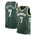 Milwaukee Bucks Icon Edition Swingman Jersey - Hunter Green - Kevin Porter Jr. - Unisex