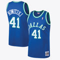 Dallas Mavericks Dirk Nowitzki 1998 Hardwood Classics Road Swingman Jersey - Royal - Mens