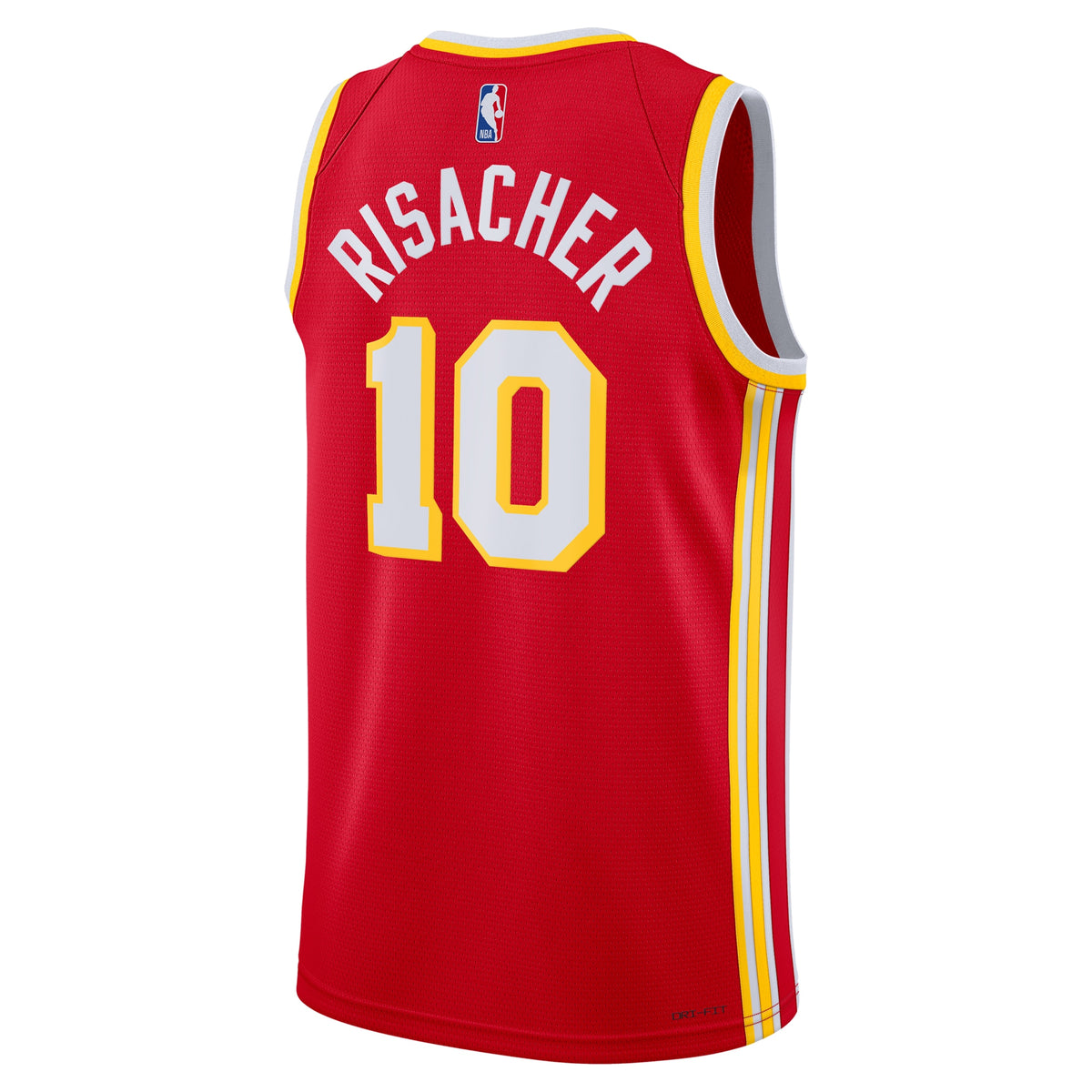 Atlanta Hawks Icon Swingman Jersey - Red - Zaccharie Risacher - Unisex