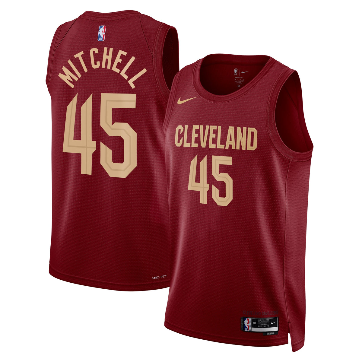 Cleveland Cavaliers Icon Edition Swingman Jersey - Maroon - Donovan Mitchell - Unisex