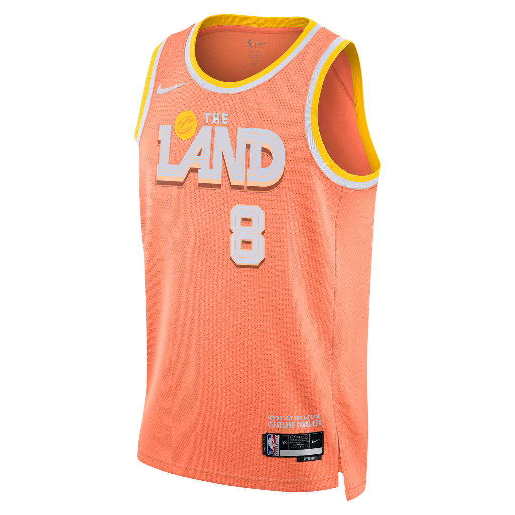 Cleveland Cavaliers 2025/26 City Edition Swingman Jersey - Orange - Dennis Schröder - Unisex
