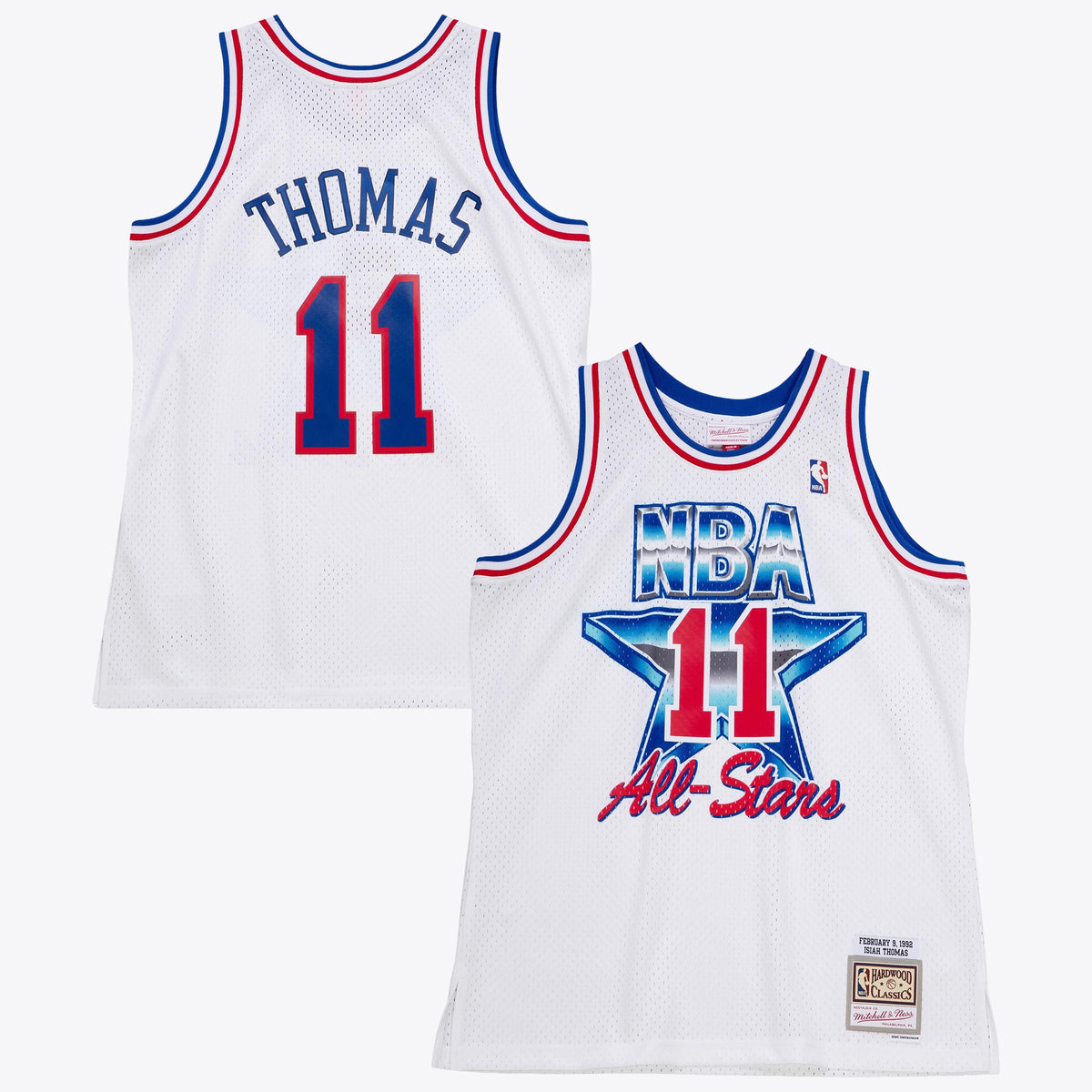 NBA Isiah Thomas 1992 All-Star East Authentic Jersey - White