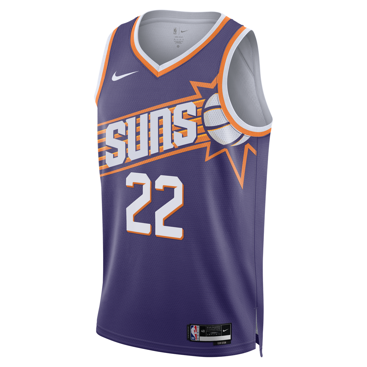 Phoenix Suns Icon Edition Swingman Jersey - Purple - Miles Bridges - Unisex