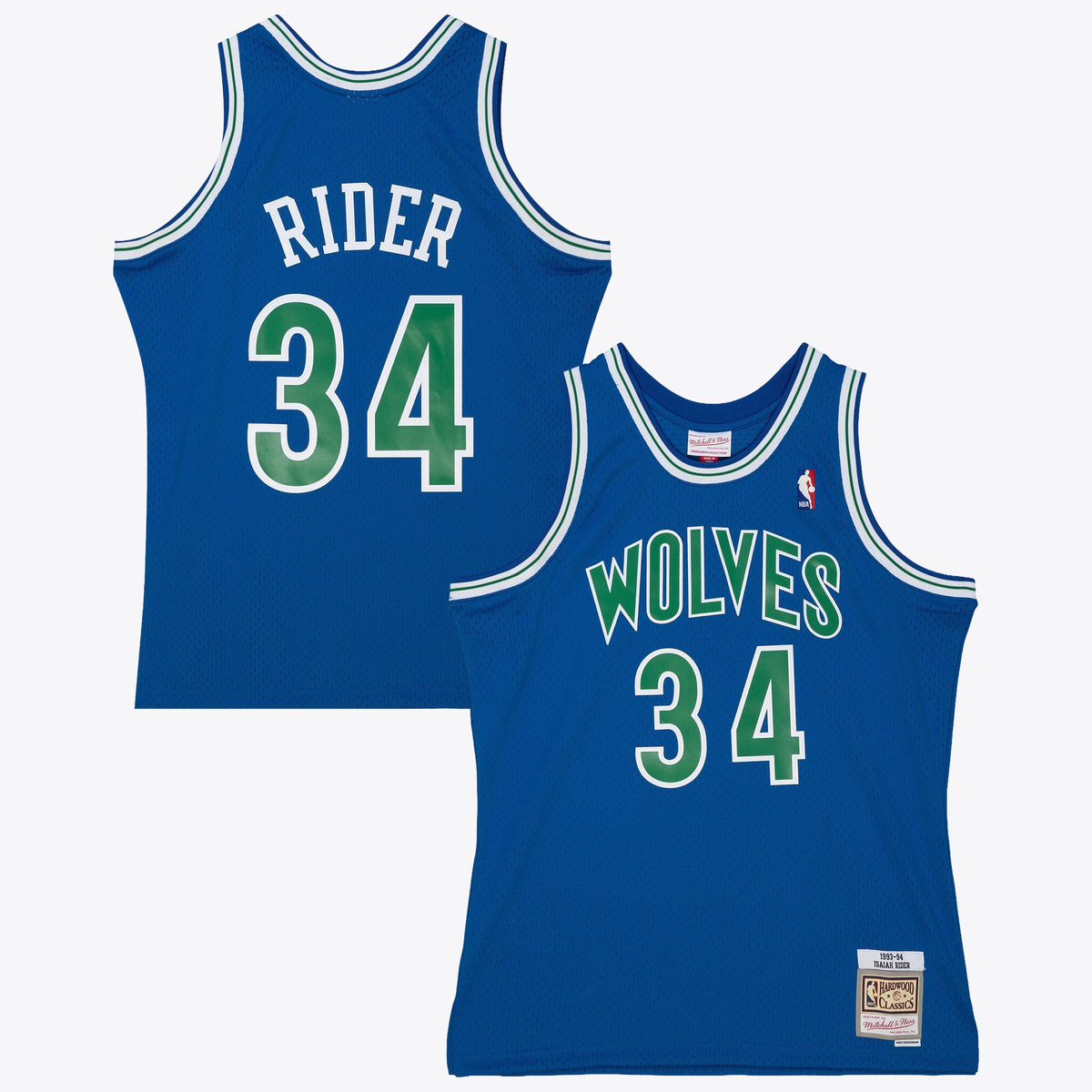 Minnesota Timberwolves Isaiah Rider Jr 1993 Dark Authentic Jersey - Midnight Blue