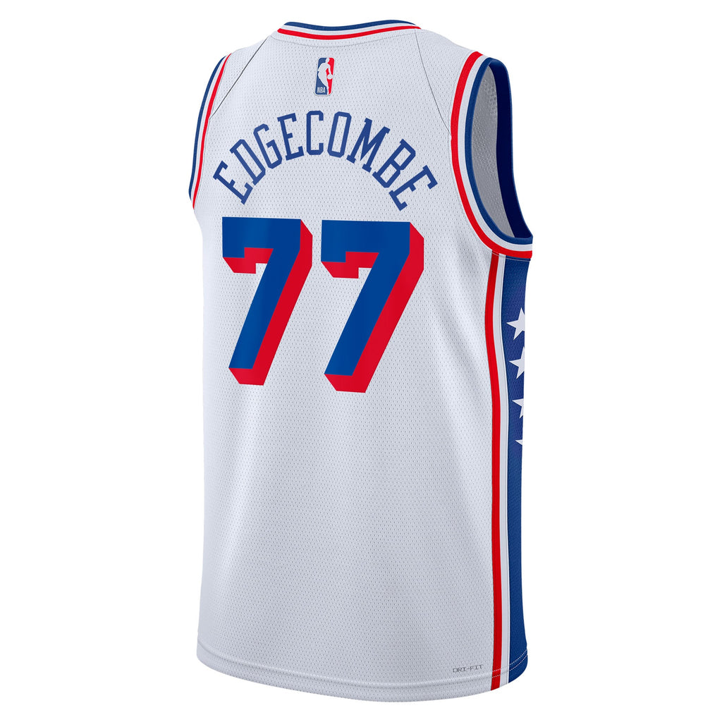 Philadelphia 76ers Association Edition Swingman Jersey - White - VJ Edgecombe - Unisex