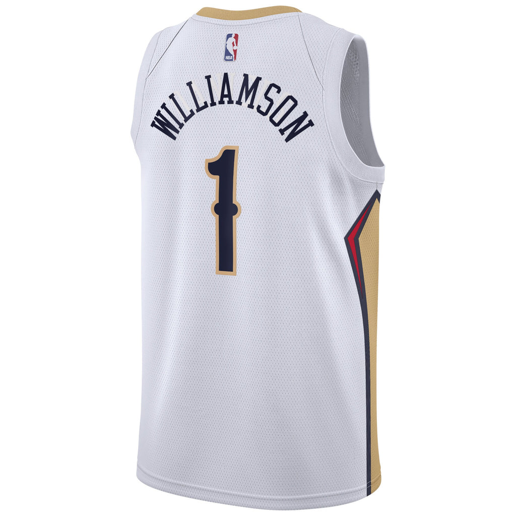 New Orleans Pelicans Association Edition Swingman Jersey - White - Zion Williamson - Unisex