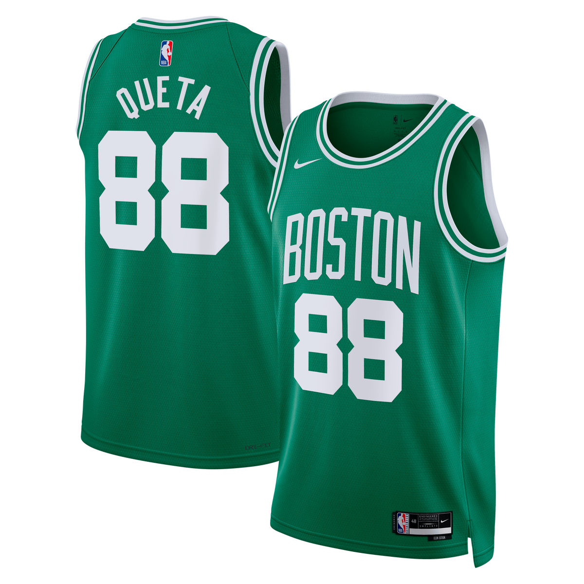 Boston Celtics Icon Edition Swingman Jersey - Kelly Green - Neemias Queta - Unisex