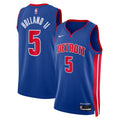 Detroit Pistons Icon Swingman Jersey NBA 2024 Draft First Round Pick - Blue - Ron Holland II - Unisex
