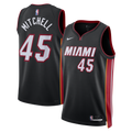 Miami Heat Icon Edition Swingman Jersey - Black - Davion Mitchell - Unisex