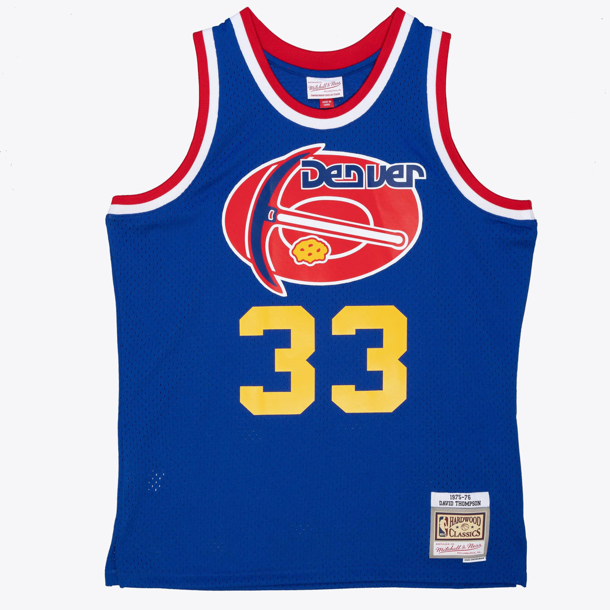 Denver Nuggets David Thompson 1975 Dark Authentic Jersey - Royal Blue