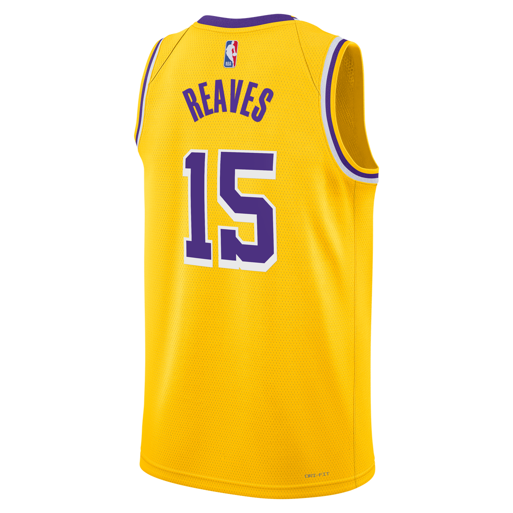 Los Angeles Lakers Icon Edition Swingman Jersey - Gold - Austin Reaves - Unisex