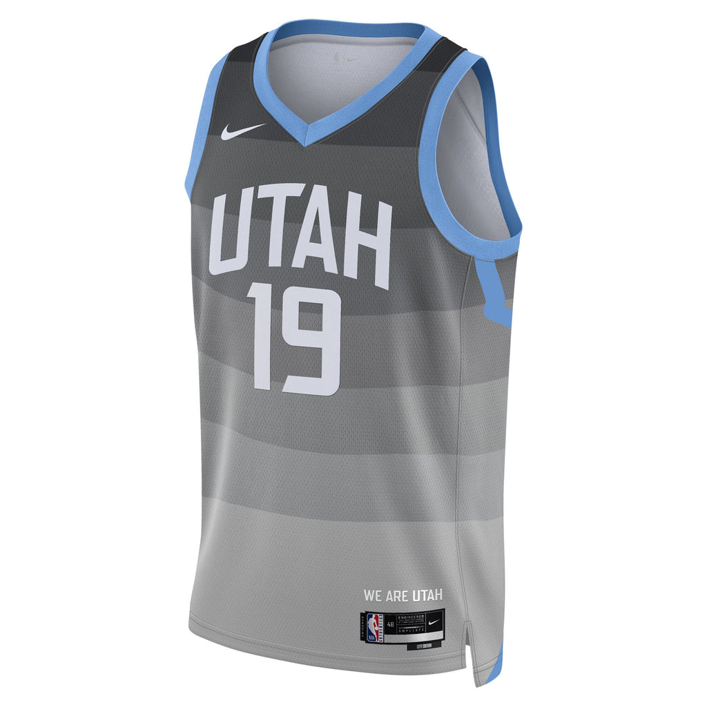 Utah Jazz 2025/26 City Edition Swingman Jersey - Gray - Ace Bailey - Unisex