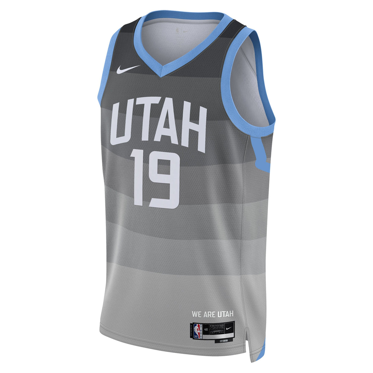 Utah Jazz 2025/26 City Edition Swingman Jersey - Gray - Ace Bailey - Unisex