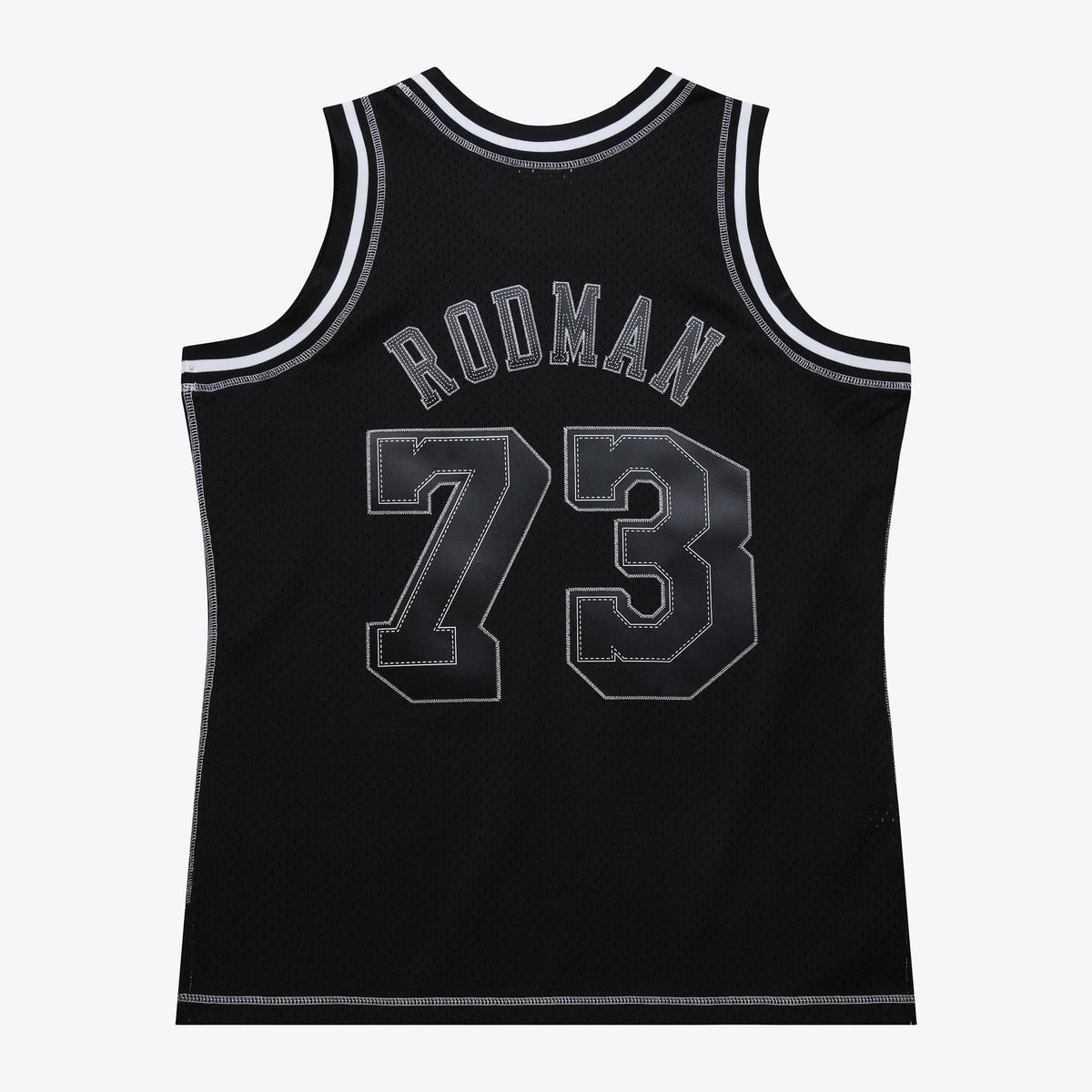 Los Angeles Lakers Dennis Rodman 1998 Contrast 2K Swingman Jersey - Black