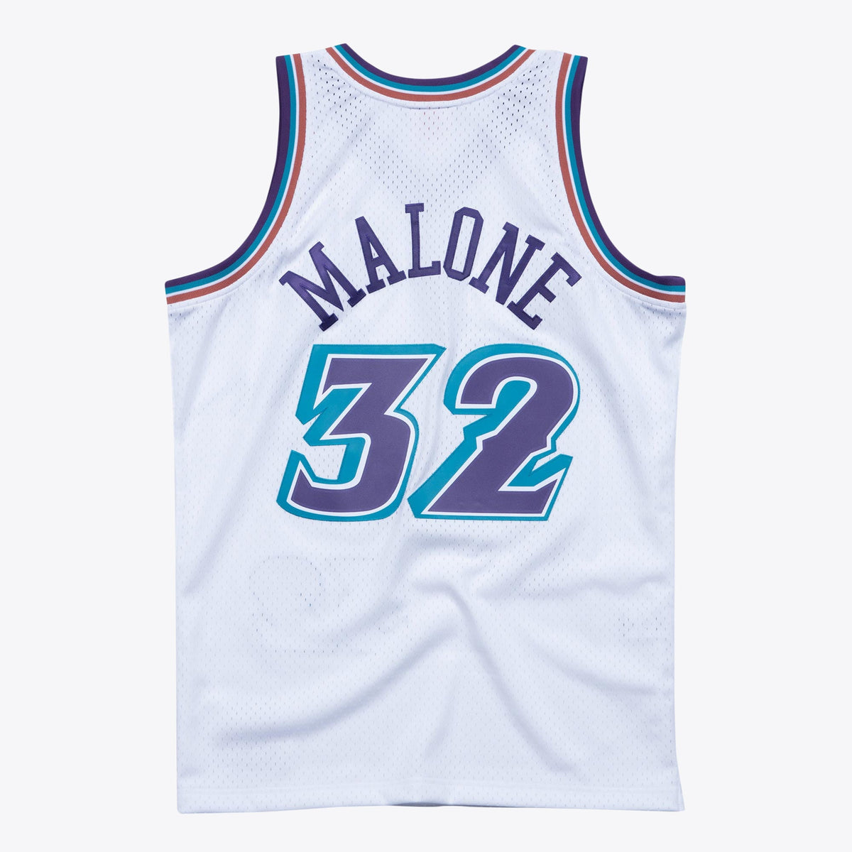Utah Jazz Karl Malone 1996 Hardwood Classics Swingman Jersey - White - Mens
