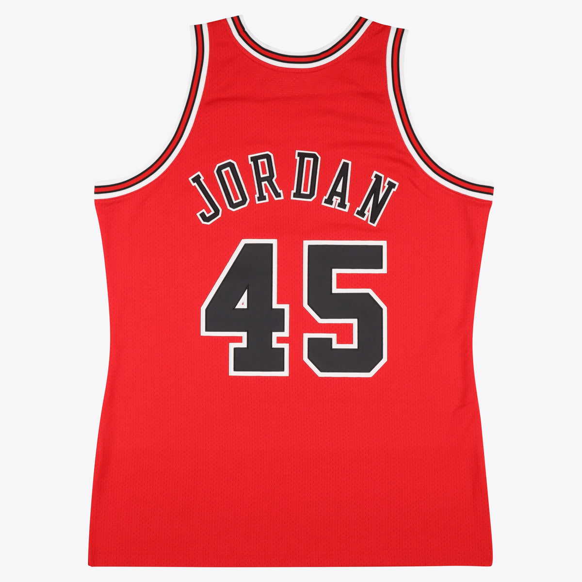 Chicago Bulls Michael Jordan 1994-95 Road 45 Authentic Jersey - Red - Mens
