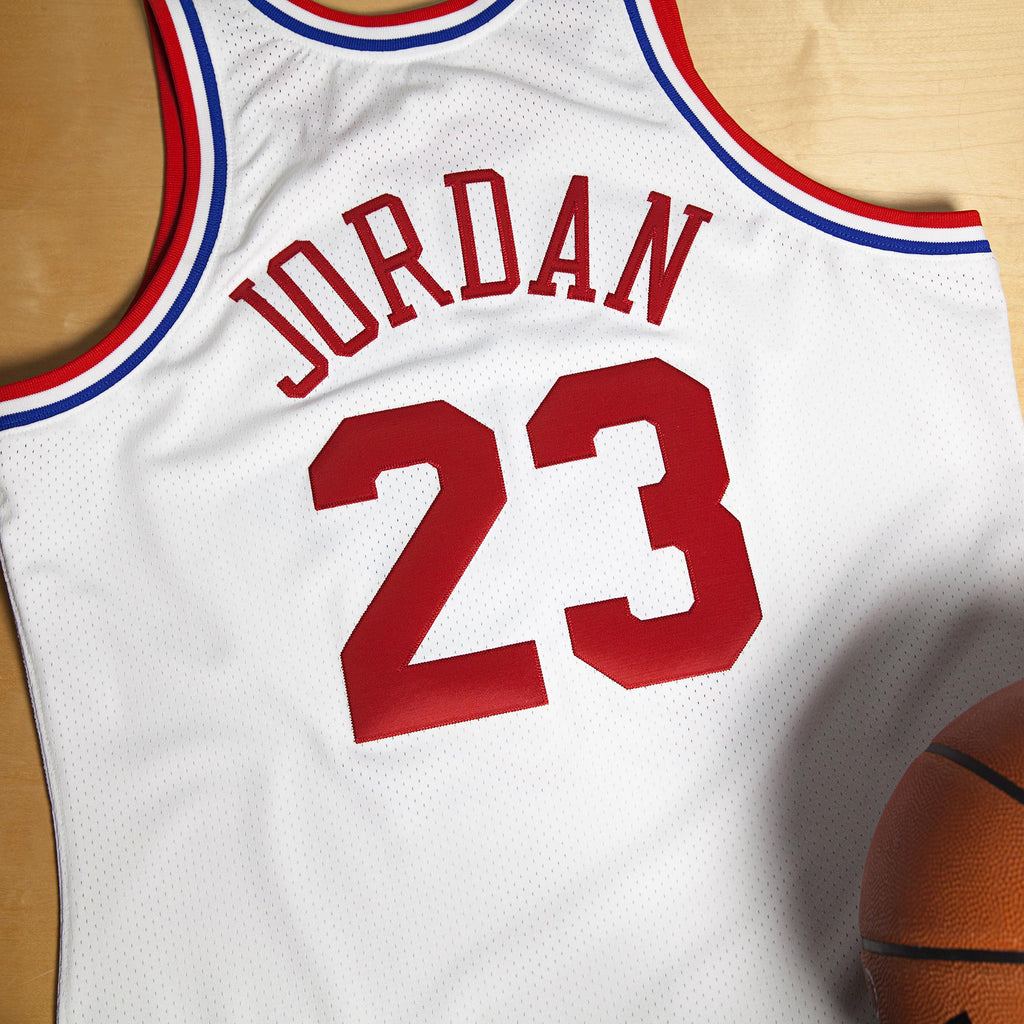 NBA All-Star East Michael Jordan 1991 Authentic Jersey - White - Mens