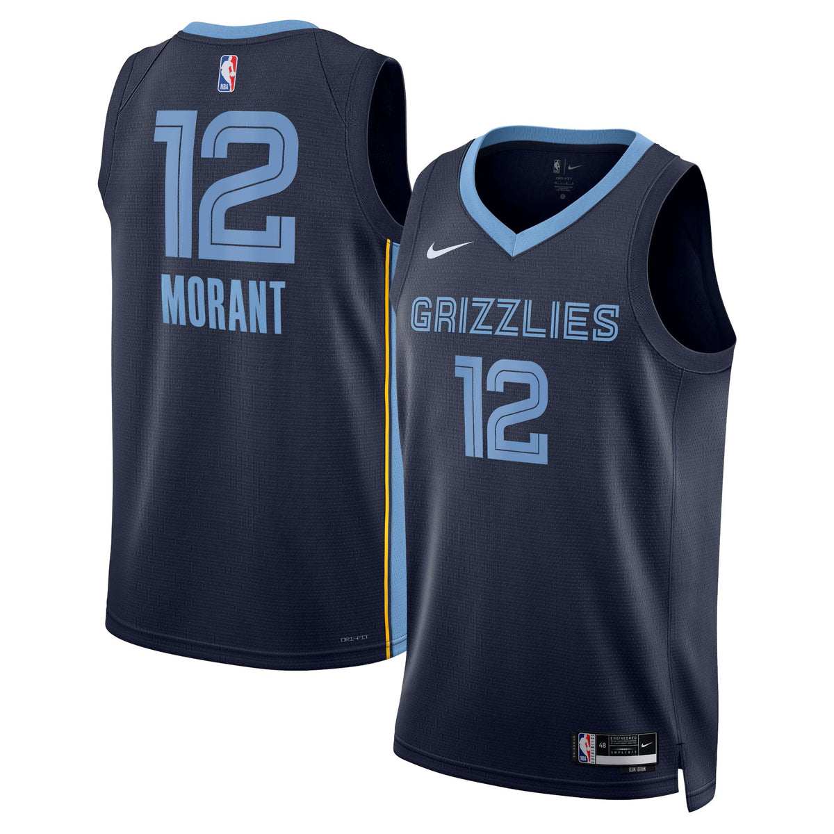 Memphis Grizzlies Icon Edition Swingman Jersey - Ja Morant - Unisex