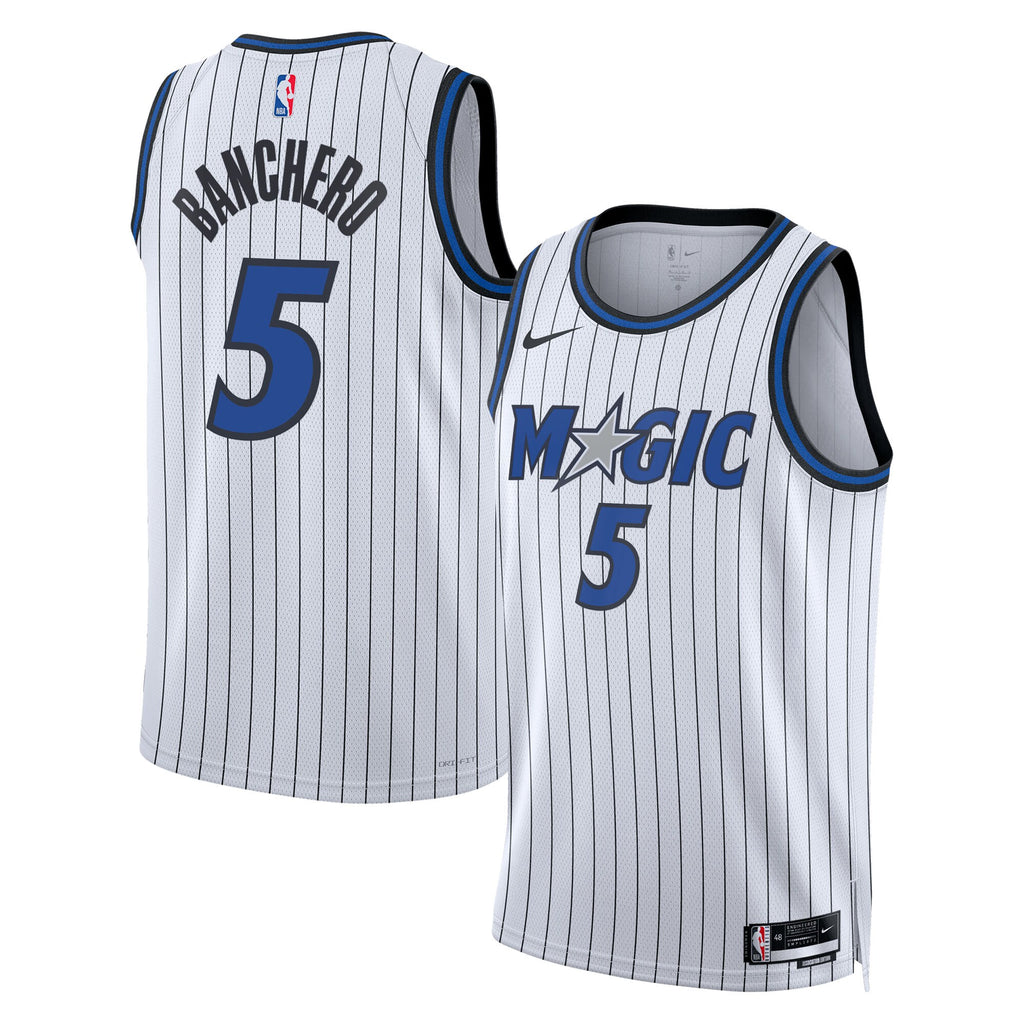 Orlando Magic Replica Association Edition Swingman Jersey - White - Paolo Banchero - Unisex