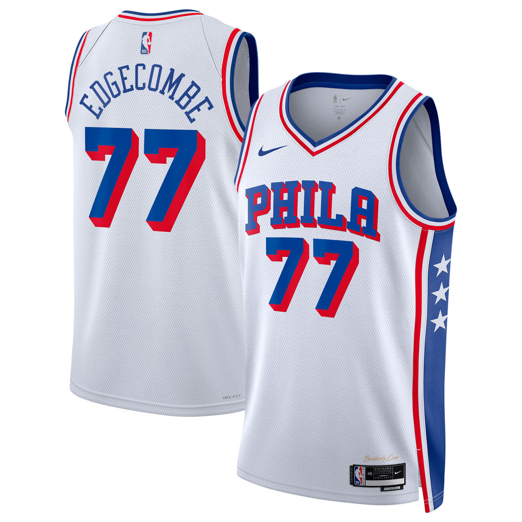 Philadelphia 76ers Association Edition Swingman Jersey - White - VJ Edgecombe - Unisex