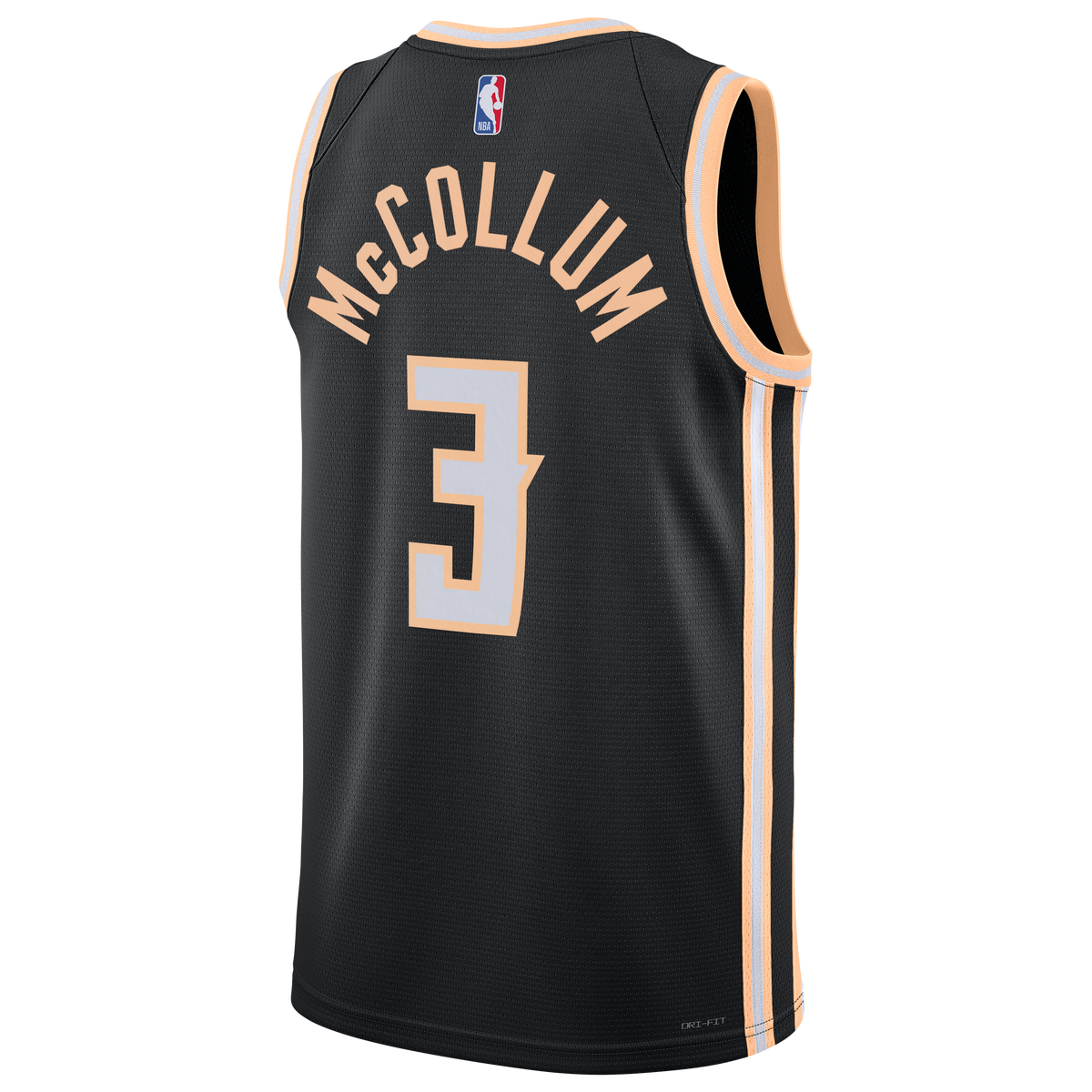 Atlanta Hawks 2025/26 City Edition Swingman Jersey - Black - CJ McCollum - Unisex