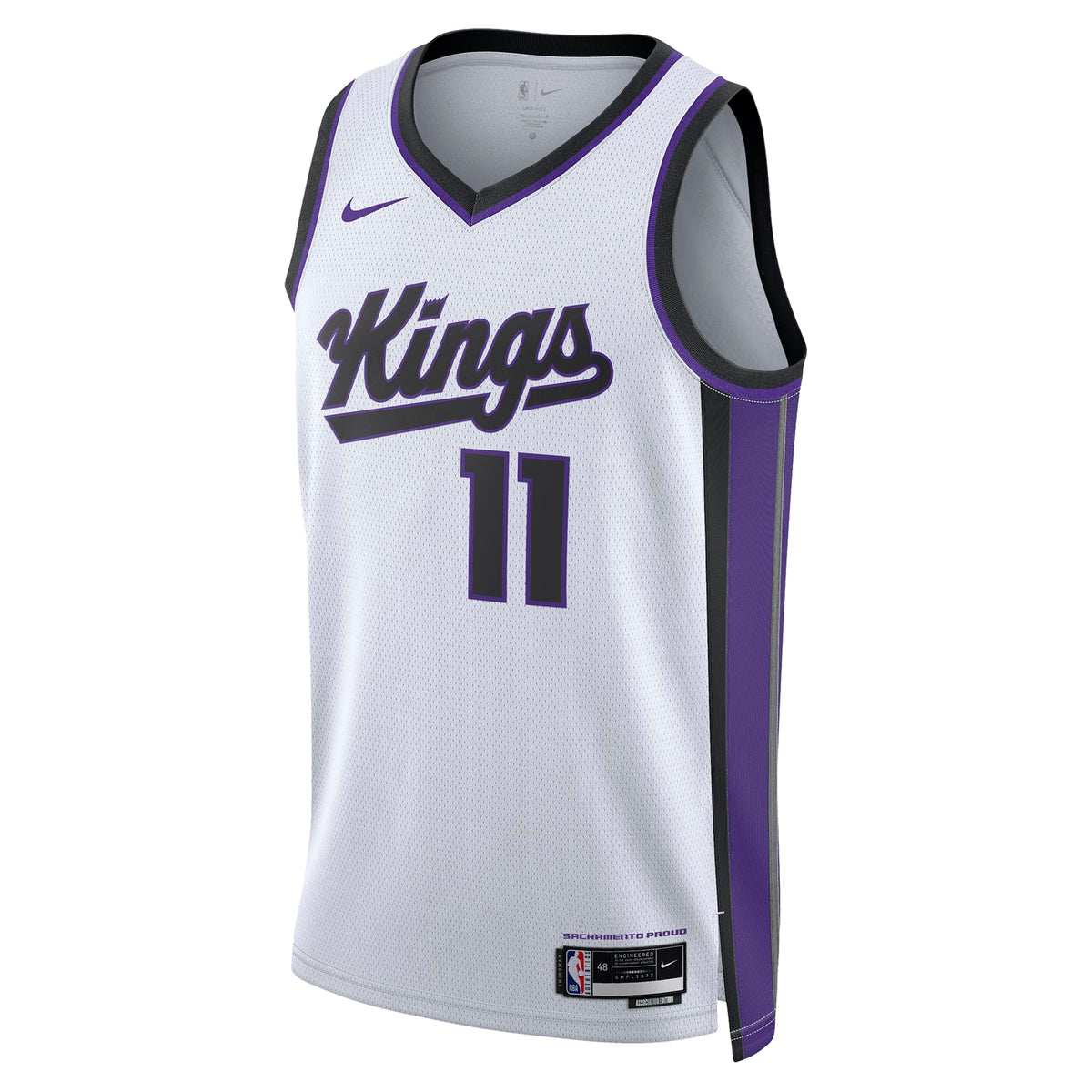 Sacramento Kings Association Edition Swingman Jersey - White - Domantas Sabonis - Unisex