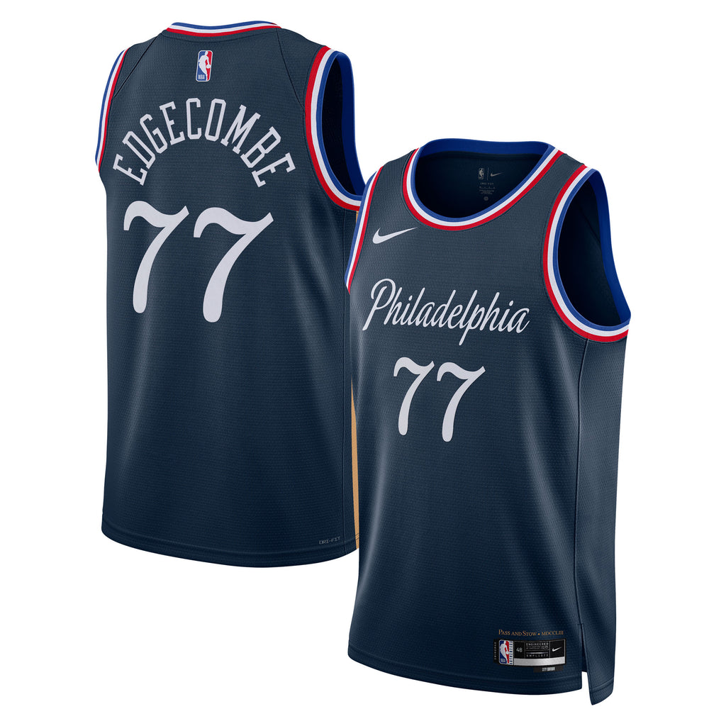 Philadelphia 76ers 2025/26 City Edition Swingman Jersey - Navy - VJ Edgecombe - Unisex