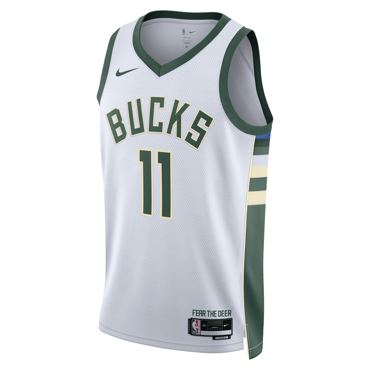 Milwaukee Bucks Association Edition Swingman Jersey - White - Tyler Herro - Unisex